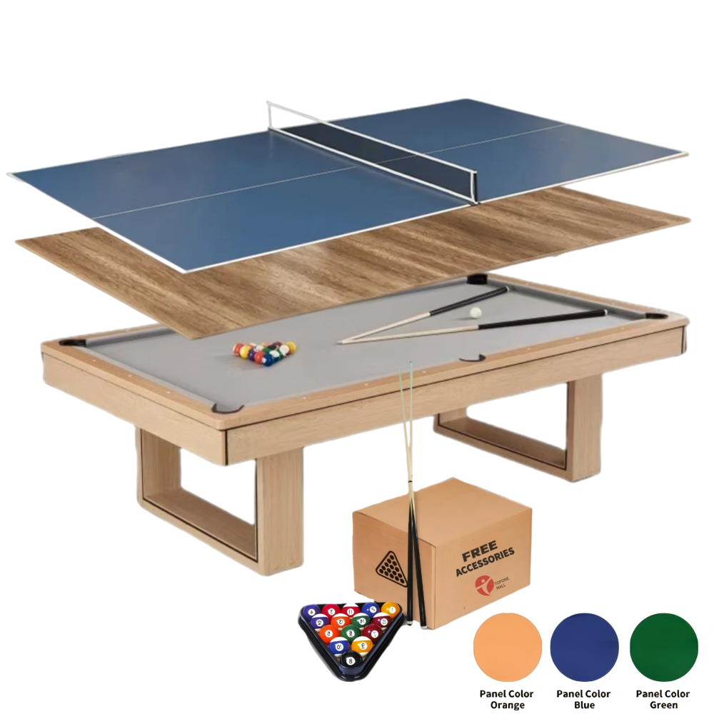 Ludo 3-IN-1 Pool Table | Billiard, Table Tennis & Dining Combo 7FT/8FT
