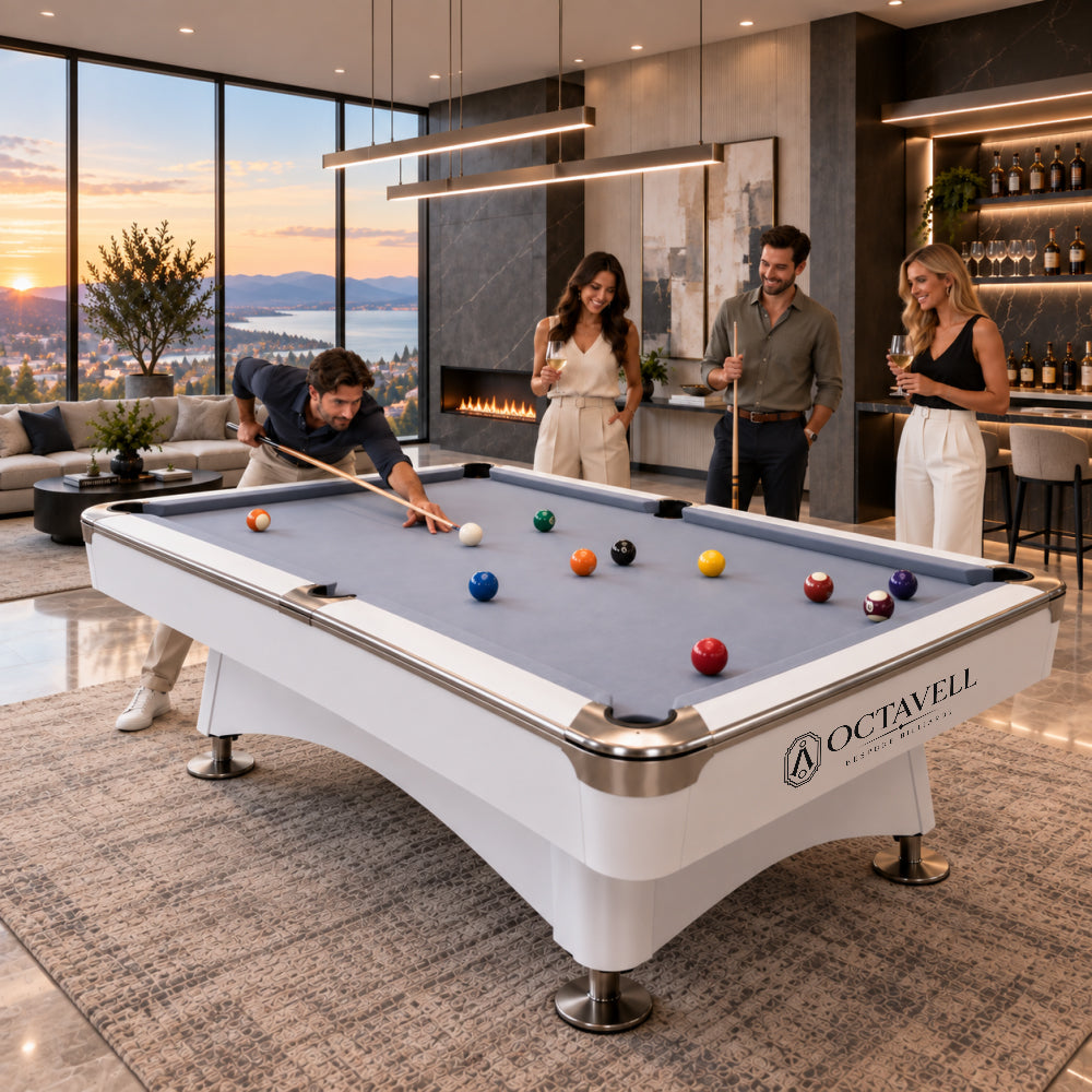 Kooka Living 9FT Premium Slate Pool Table with Automatic Ball Return System