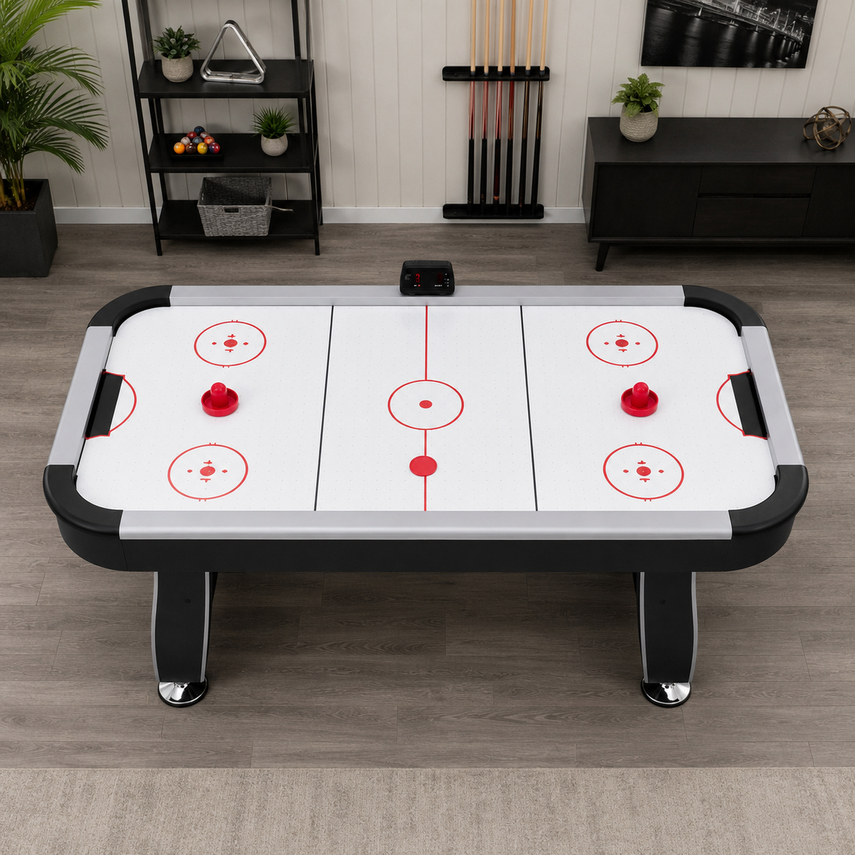 Kooka Living 6FT Air Hockey Game Table with Digital Scoreboard