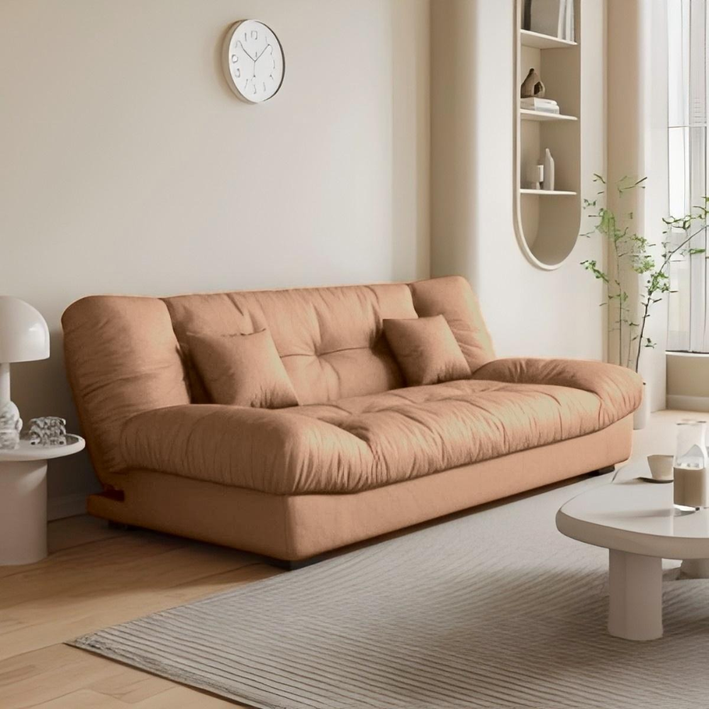 Sofa Bed Living Room Small Apartment Synthetic PU Surface Upholstery Sofa Bed Folding Dual-Purpose