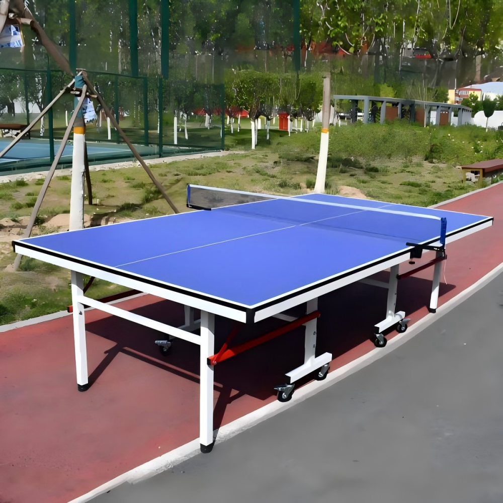25mm Top Steel Leg Indoor Table Tennis Table - Blue\Black |10-Minute Assembly