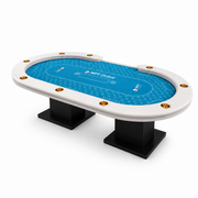 Kooka Living 10-Player LED Poker Table for Home Game Rooms & Clubs
