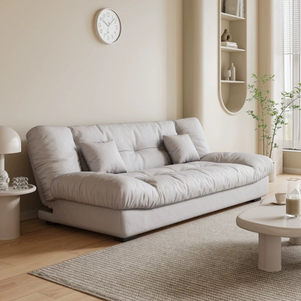 Sofa Bed Living Room Small Apartment Synthetic PU Surface Upholstery Sofa Bed Folding Dual-Purpose