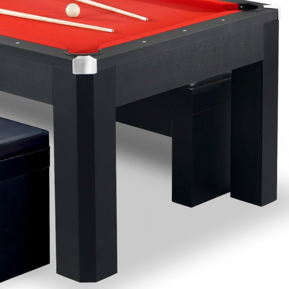 Majestic 3-IN-1 MDF Pool Table 7FT | Dining & Table Tennis Combo with Benches