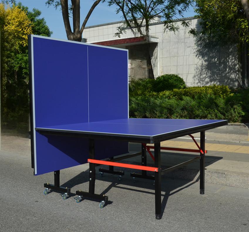 19mm Top Steel Leg Indoor Table Tennis Table Ping-pong Table Home Game - Blue\Black |10-Minute Assembly