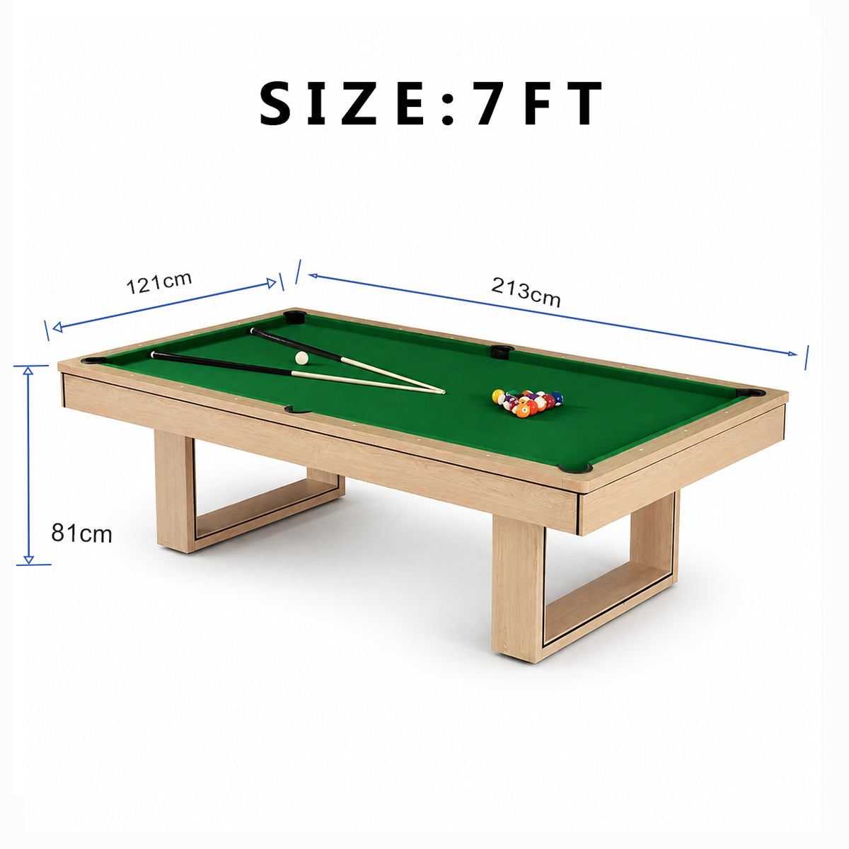 Kooka Living FORMA PLUS-V2 7FT/8FT 3-IN-1 Pool Table | Billiard, Table Tennis & Dining Combo
