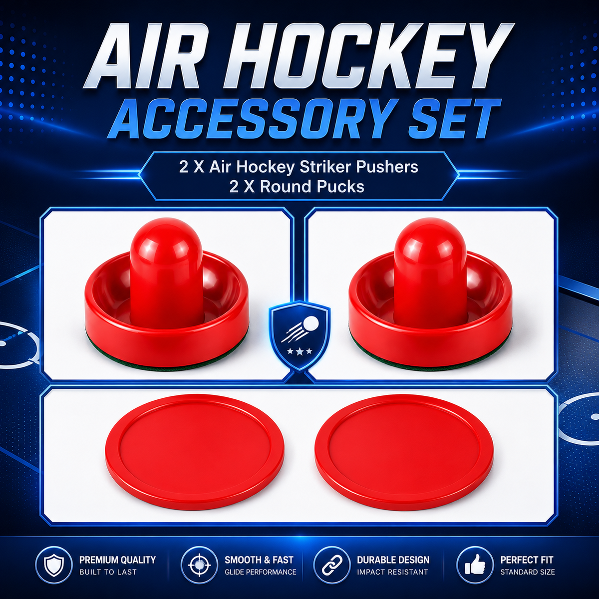 Kooka Living 6FT Air Hockey Game Table with Digital Scoreboard