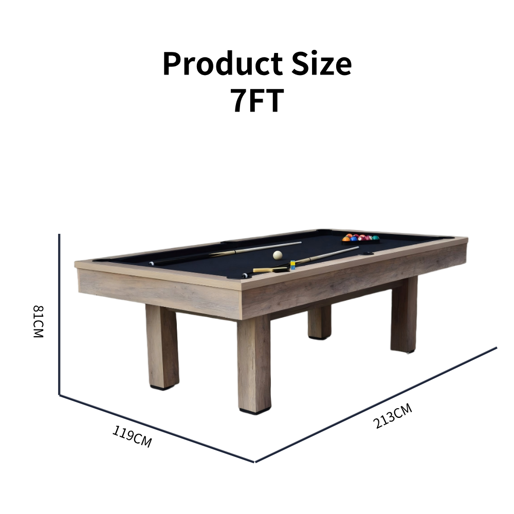Ayesha MDF 3-IN-1 Pool Table/Billiard Table/Table Tennis Table/Dinning Table – 7FT/8FT