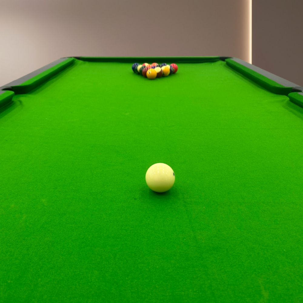 8FT New Slate Billiard Table / Pool Table – Black Frame- Black Billiards net port