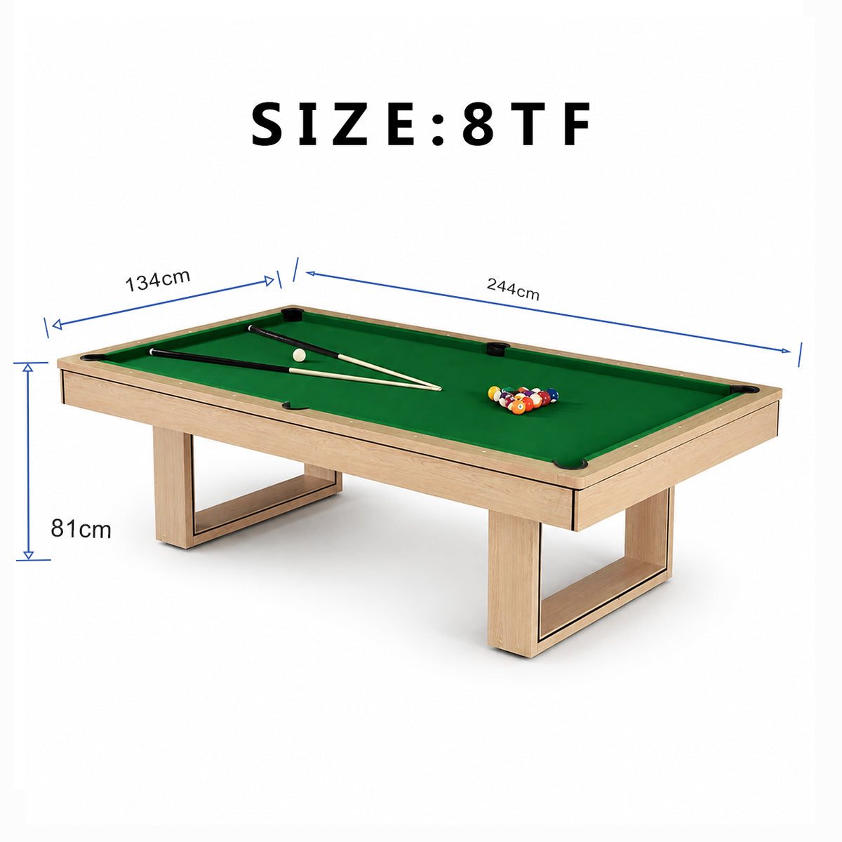 Kooka Living FORMA PLUS-V2 7FT/8FT 3-IN-1 Pool Table | Billiard, Table Tennis & Dining Combo
