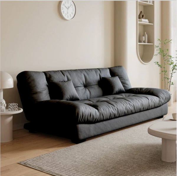 Sofa Bed Living Room Small Apartment Synthetic PU Surface Upholstery Sofa Bed Folding Dual-Purpose