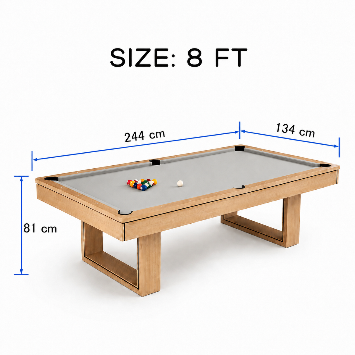 Kooka Living FORMA PLUS-V2 7FT/8FT 3-IN-1 Pool Table | Billiard, Table Tennis & Dining Combo