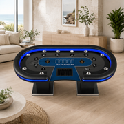 10-Player LED Poker Table for Home Game Rooms & Clubs