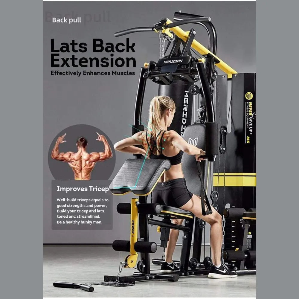 Weight Training Multifunction System Exercise Workout Fitness Home Gym Machine-M6