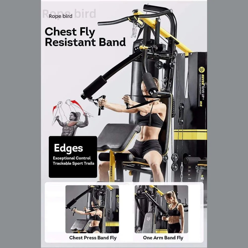 Weight Training Multifunction System Exercise Workout Fitness Home Gym Machine-M6