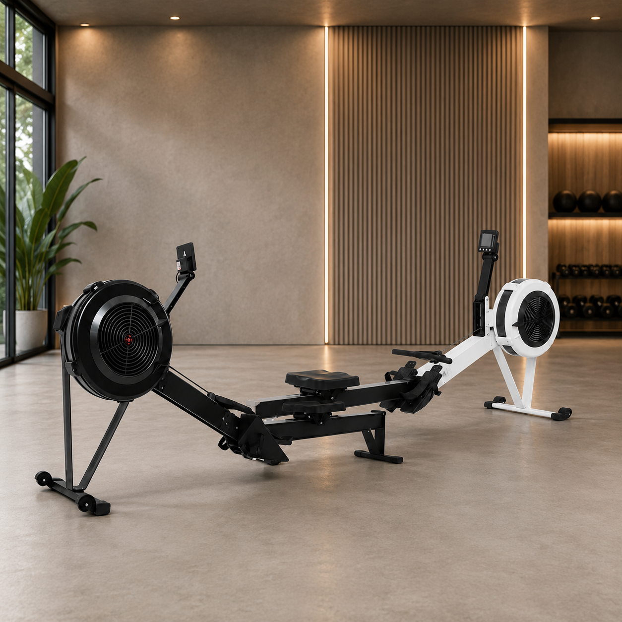 KING·GYM Air Rower — Professional Magnetic Air Resistance Rowing Machine
