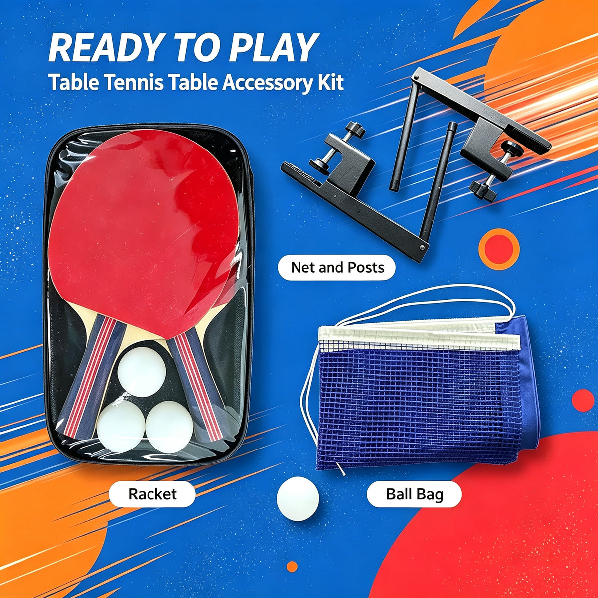 Kooka Living PINGORA Pro-SMC 16mm SMC Top Steel Leg Outdoor Table Tennis Table Home Game10-Minute Assembly