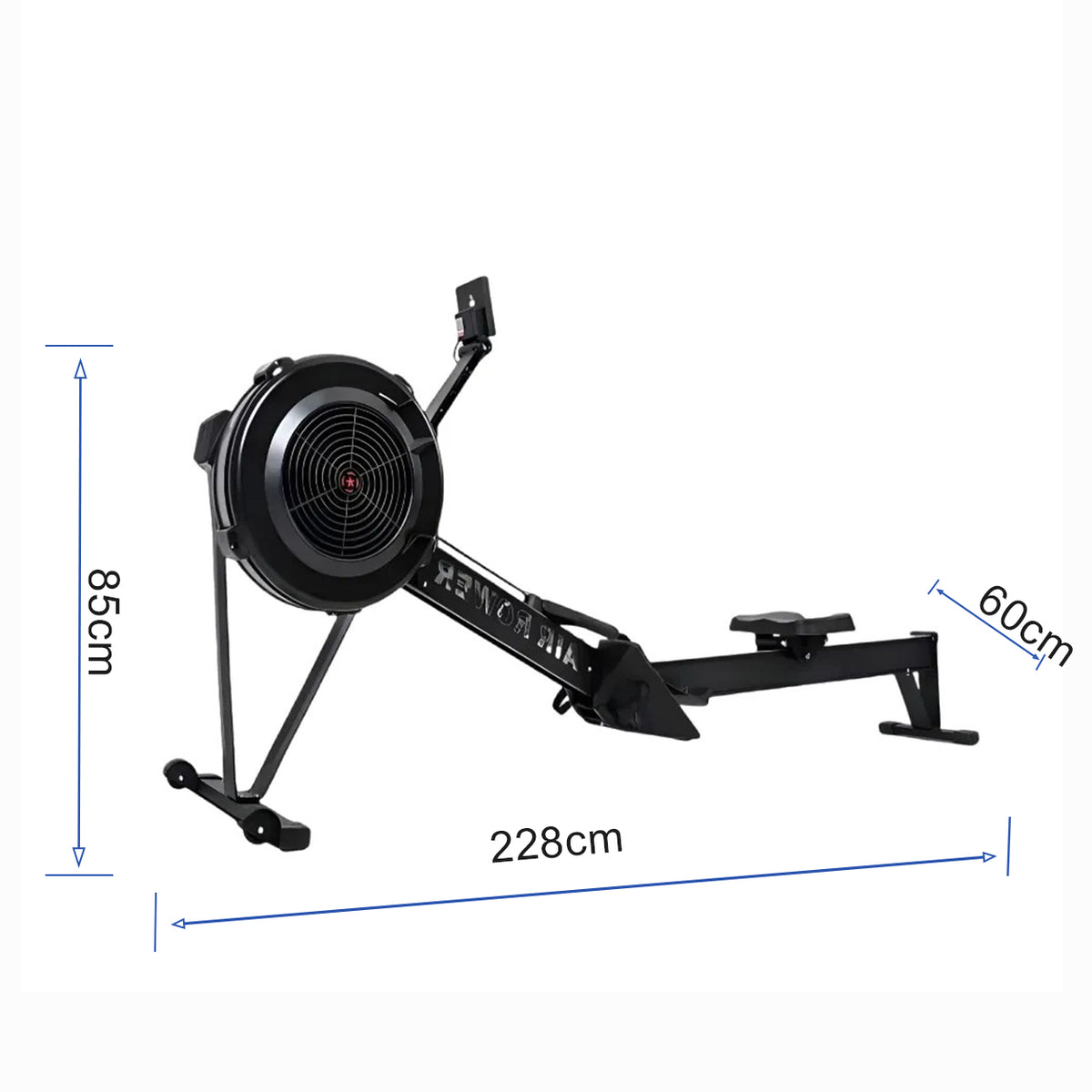 Kooka Living KING·GYM Air Rower — Professional Magnetic Air Resistance Rowing Machine