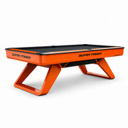 Kooka Living CueNova Imperial G3 Premium Luxury 8FT Slate Pool Table – Designer Orange Professional Billiard Table with Modern Geometric Frame