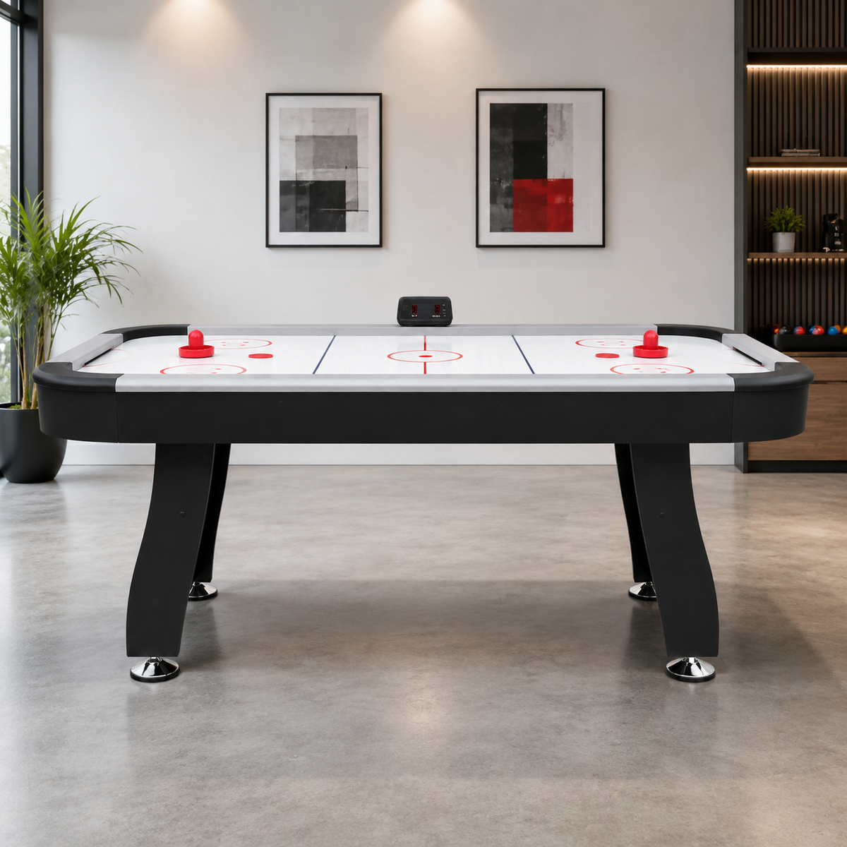 Kooka Living 6FT Air Hockey Game Table with Digital Scoreboard