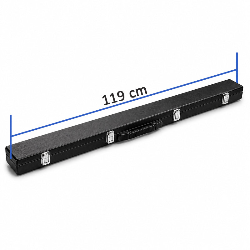 Premium 3/4 Split Handheld Billiard Cue Storage Case for Snooker & Pool Cues