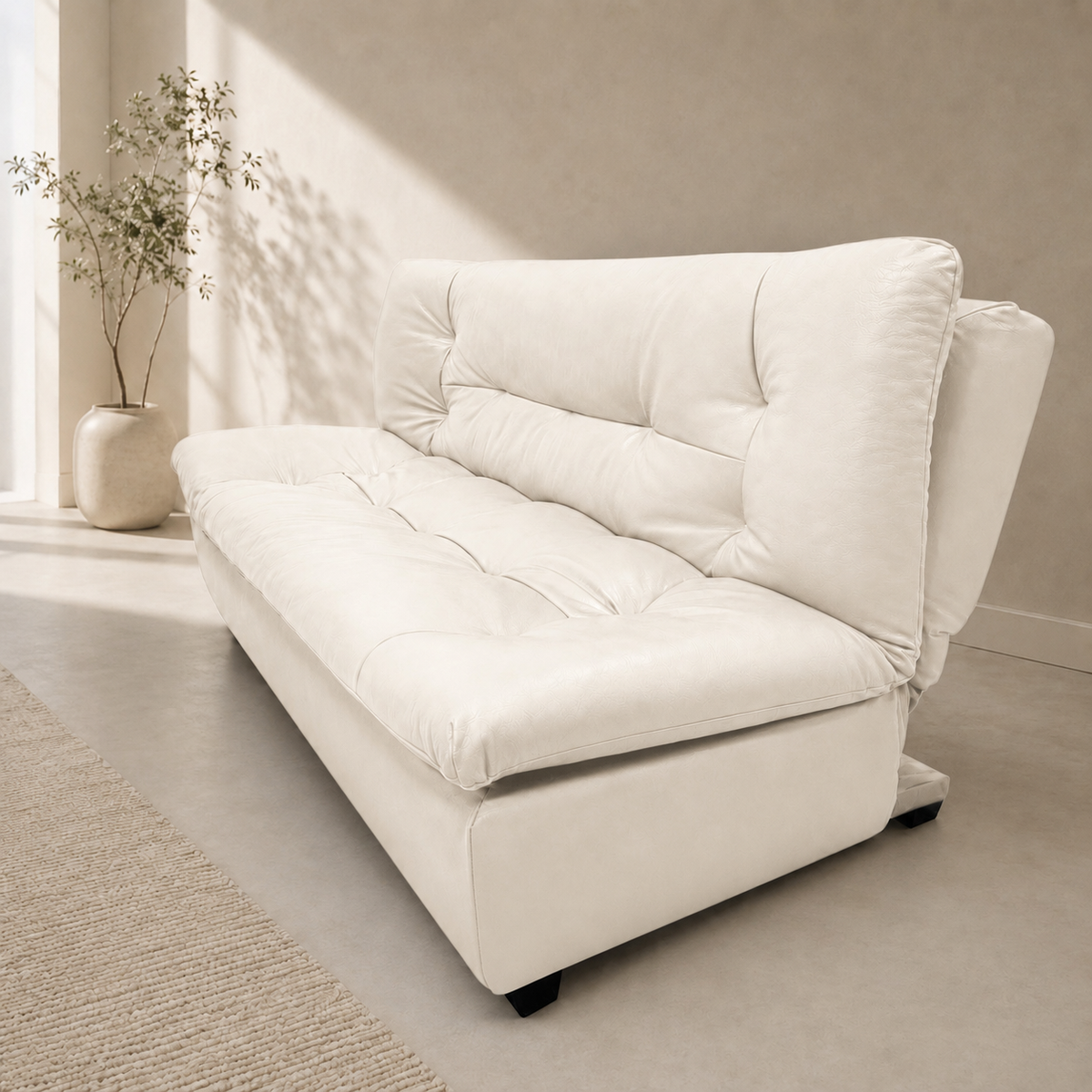 Kooka Living Sofa Bed Living Room Small Apartment Synthetic PU Surface Upholstery Sofa Bed Folding Dual-Purpose