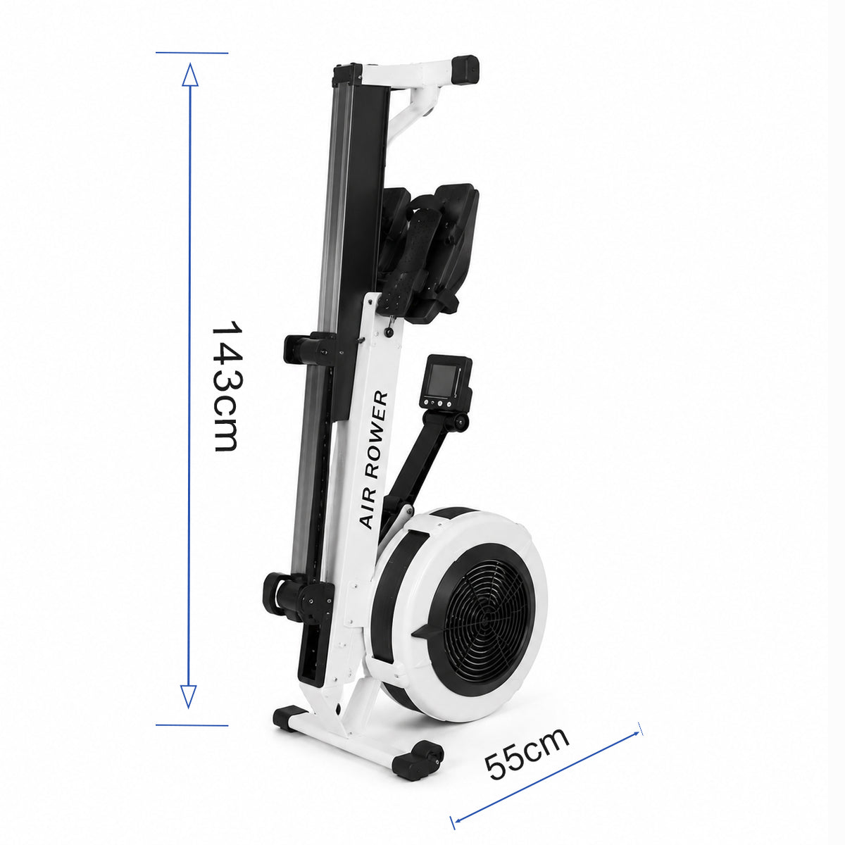 Kooka Living KING·GYM Air Rower — Professional Magnetic Air Resistance Rowing Machine